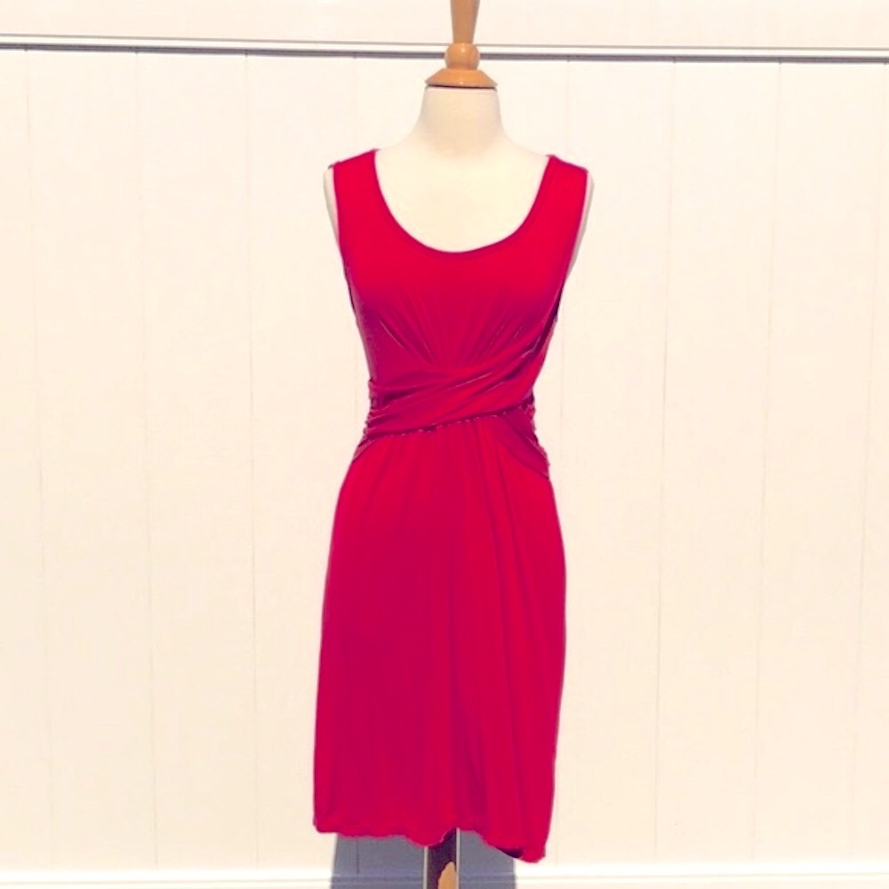 Max Studio Sleeveless Coral Red  Dress Size Large